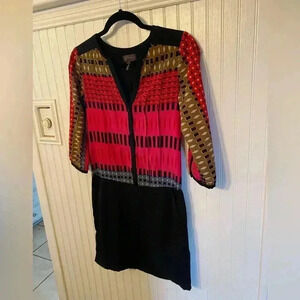 Hale Bob 3/4 sleeve mini dress